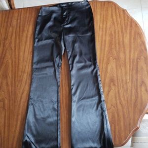 Dressy black satin pants